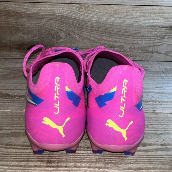 NEW SZ 9 & 10 Puma  Ultimate Energy FG AG Soccer Cleats Luminous Pink 107540-01 - Picture 4 of 10